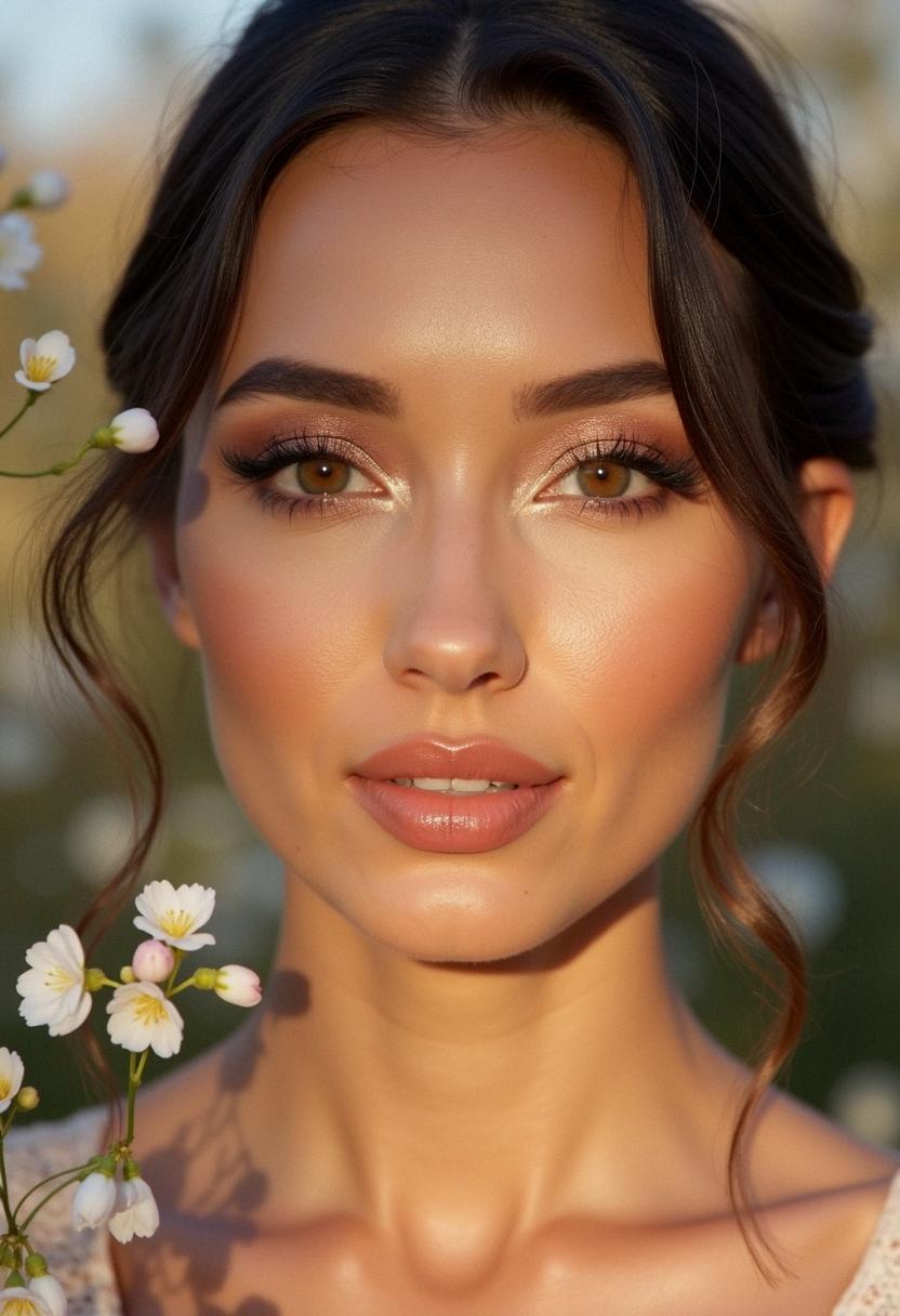 soft glam makeup bridesmaid