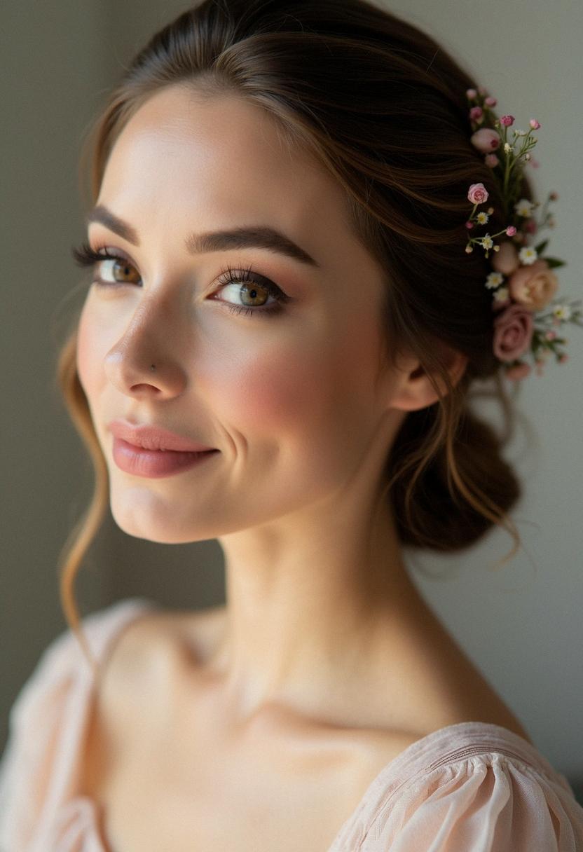 soft glam makeup bridesmaid