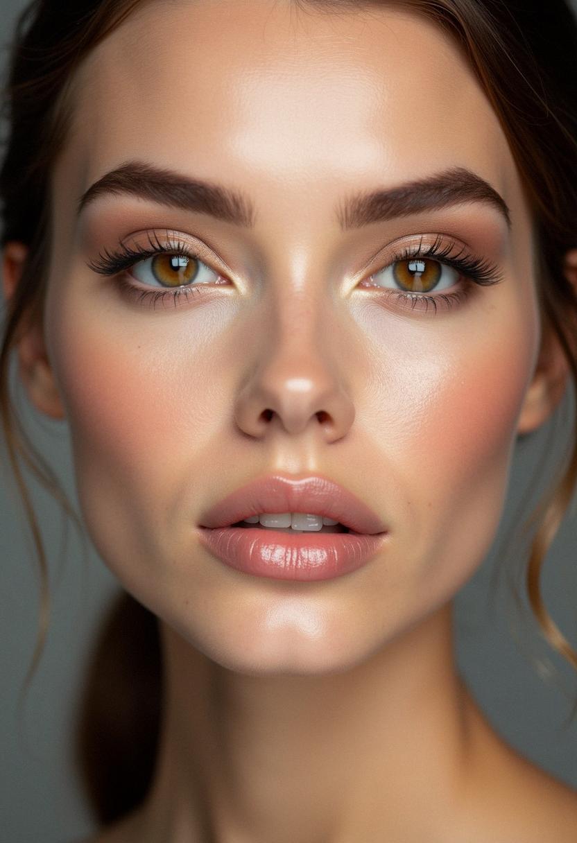 soft glam makeup brown eyes