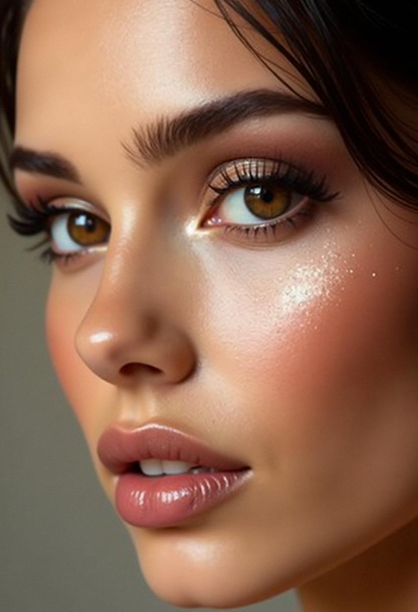 soft glam makeup brown eyes