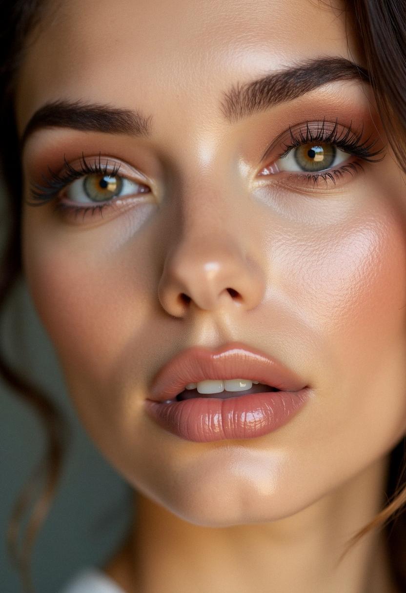soft glam makeup brown eyes