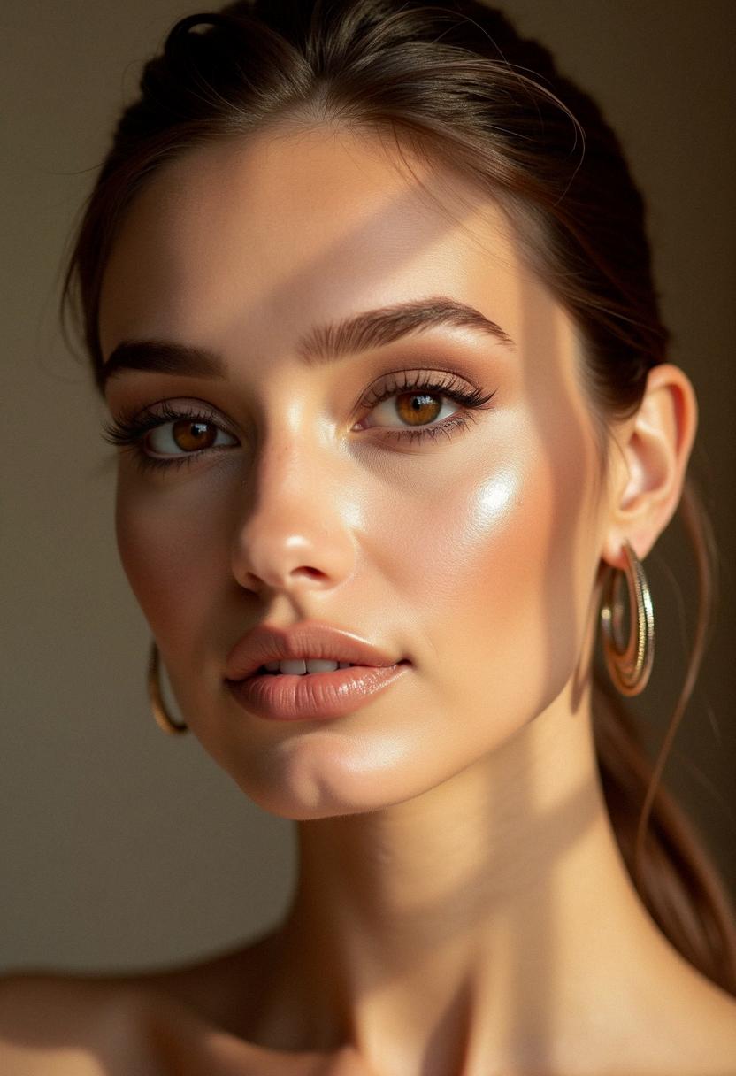soft glam makeup brown eyes