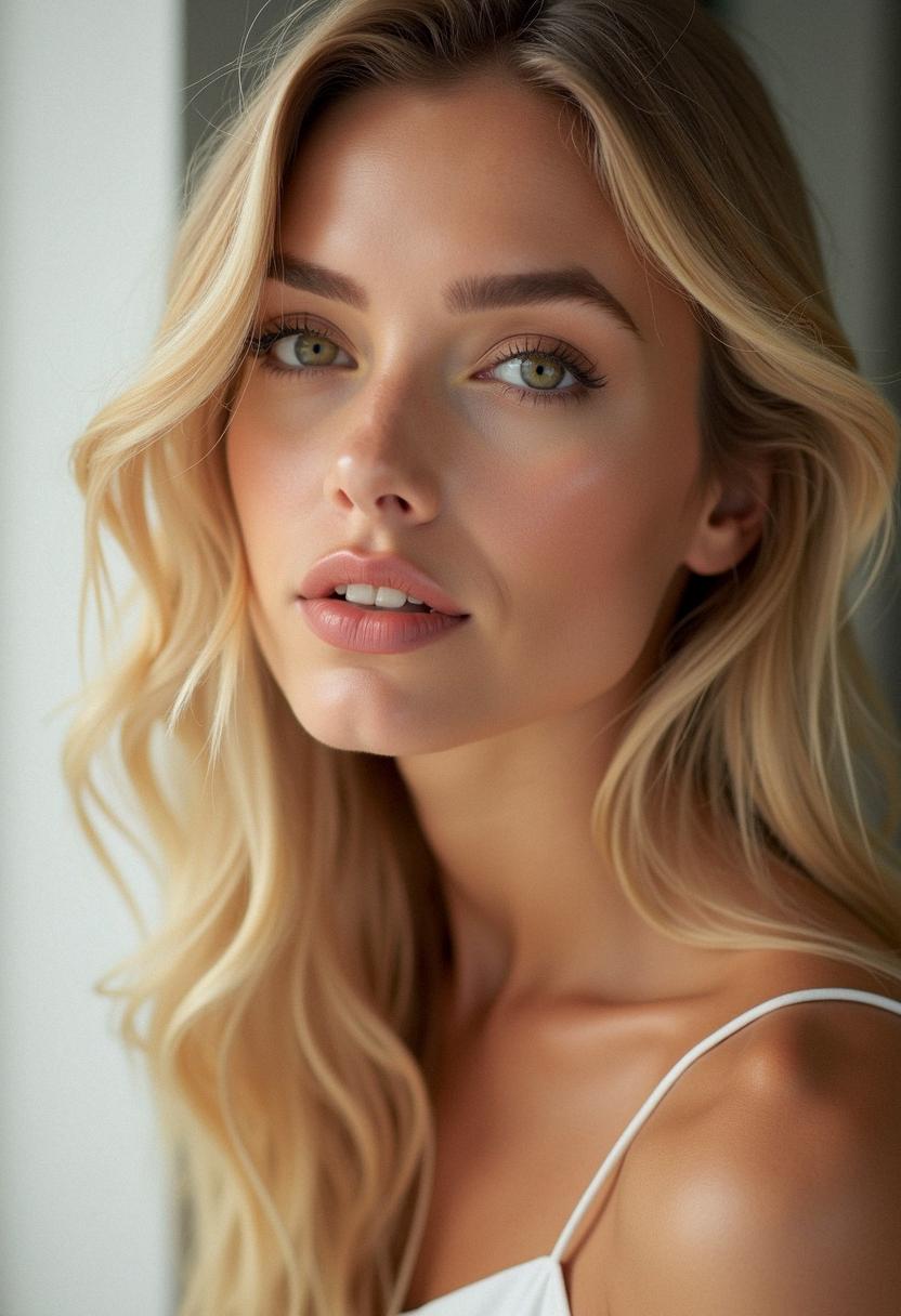 soft glam makeup for blondes