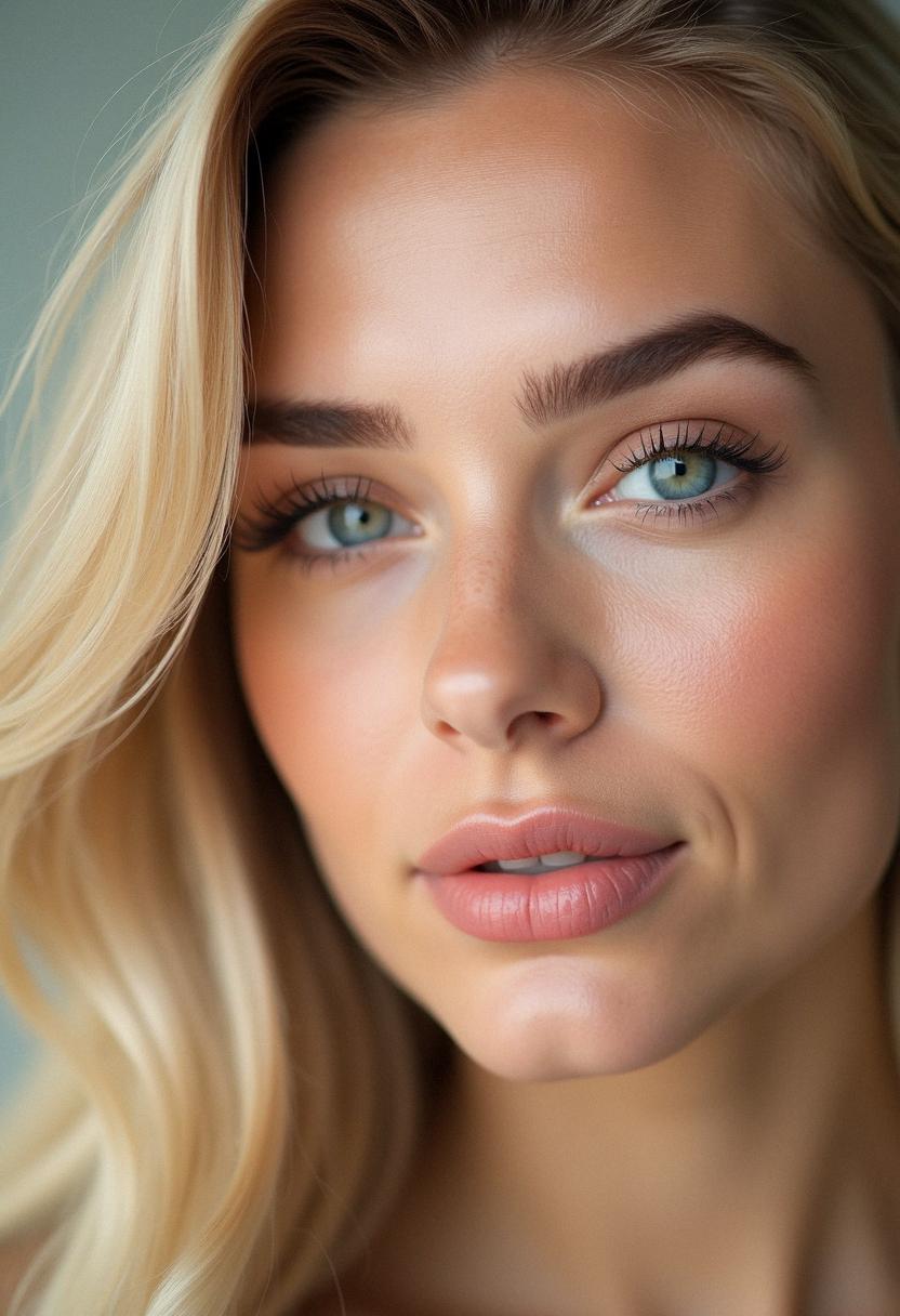 soft glam makeup for blondes