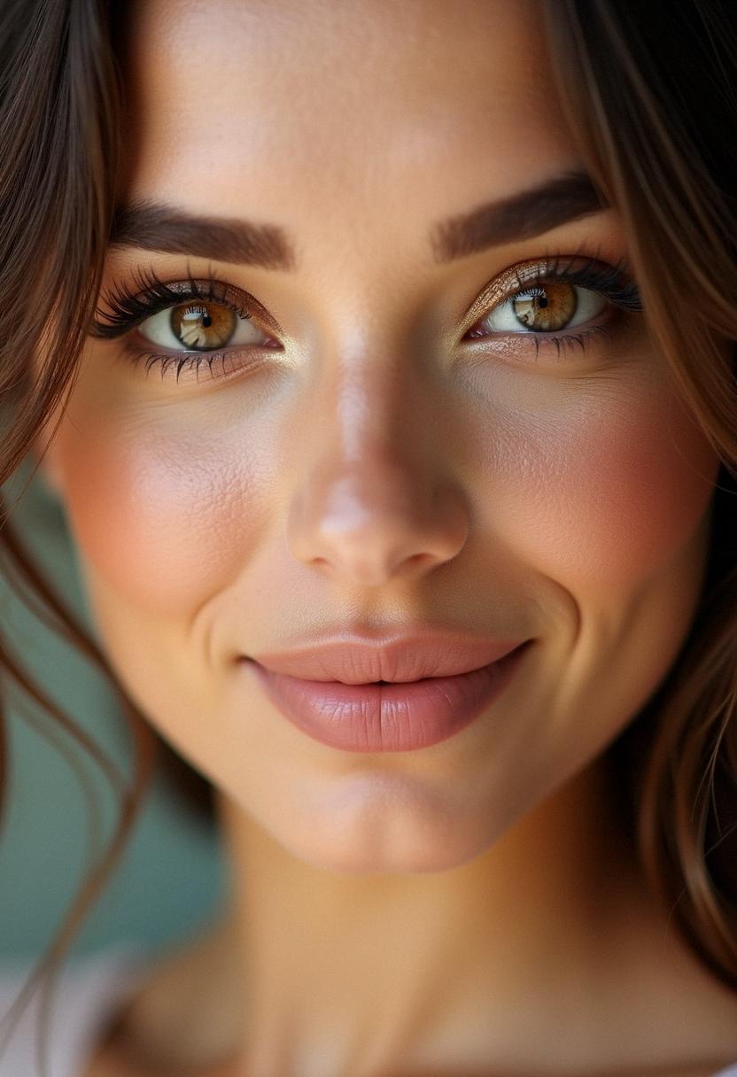 soft glam makeup hazel eyes
