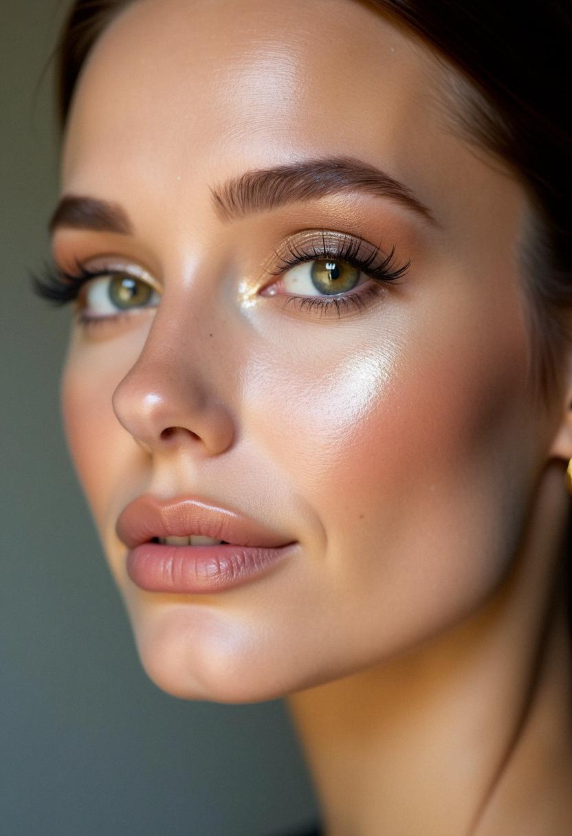 soft glam makeup hazel eyes