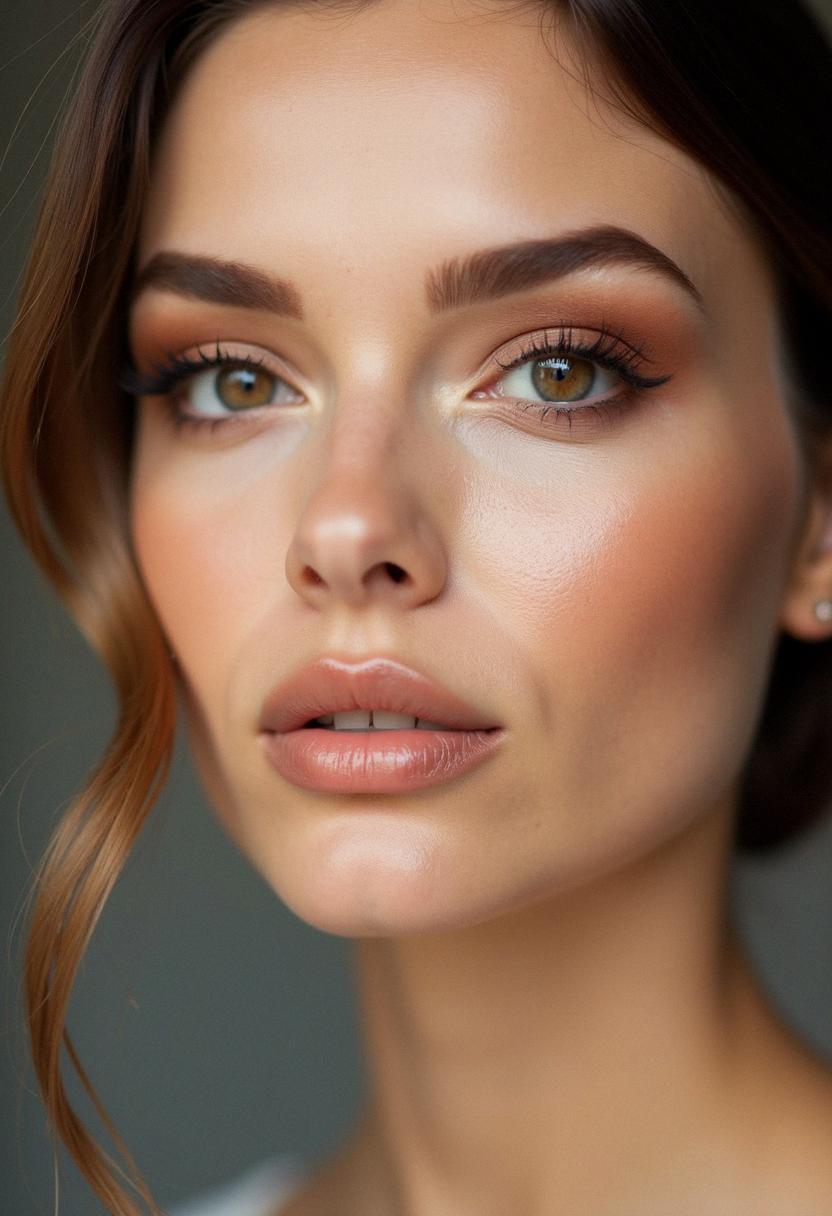 soft glam makeup hazel eyes