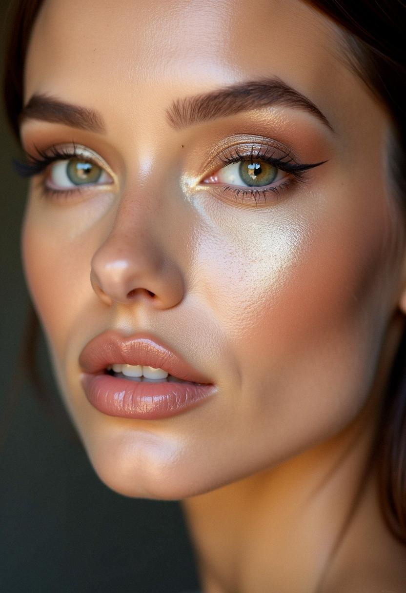 soft glam makeup hazel eyes