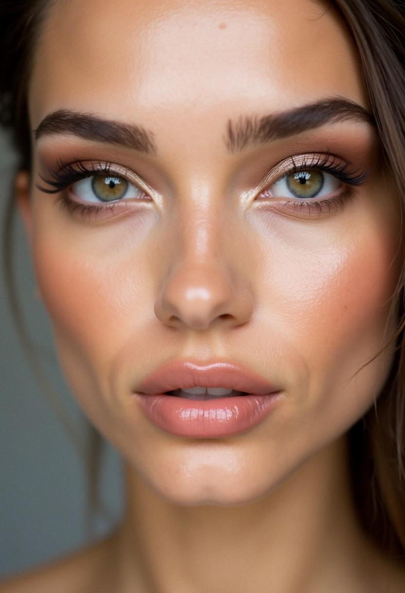 soft glam makeup hazel eyes