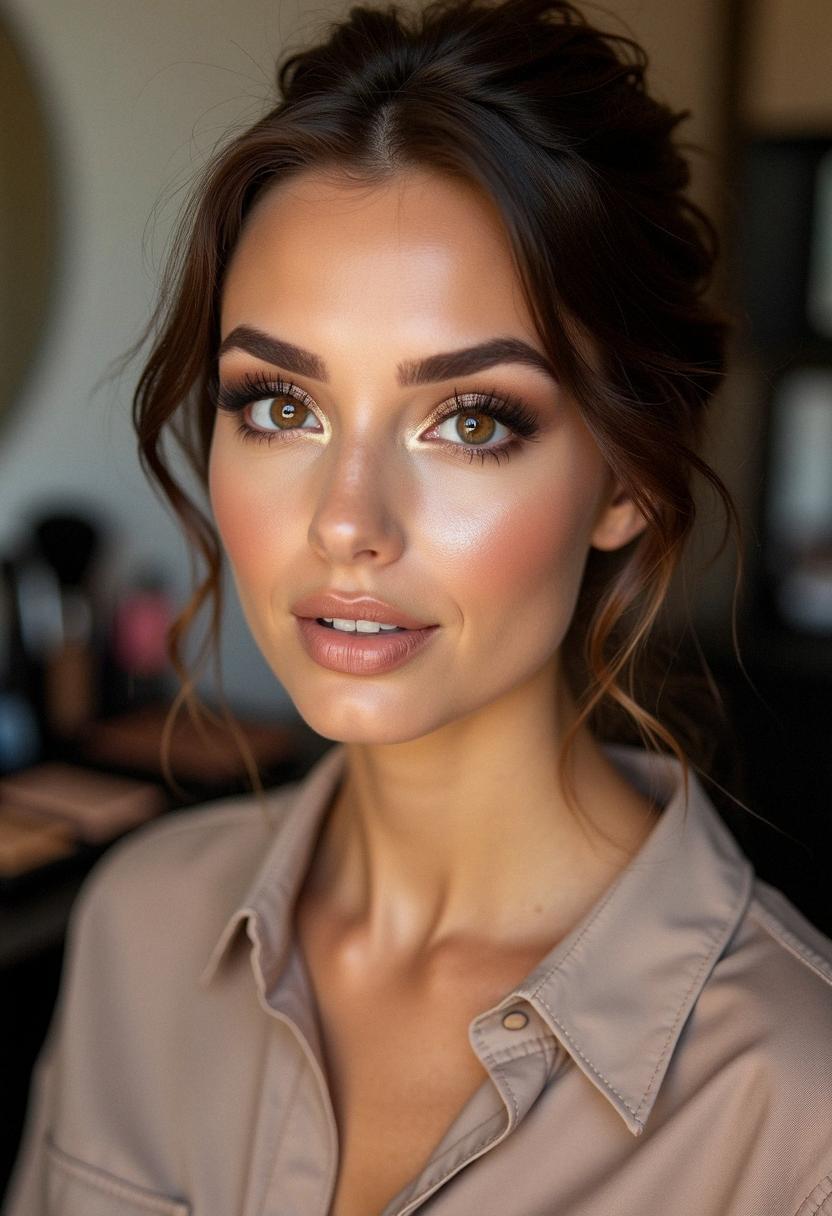 soft glam smokey eye