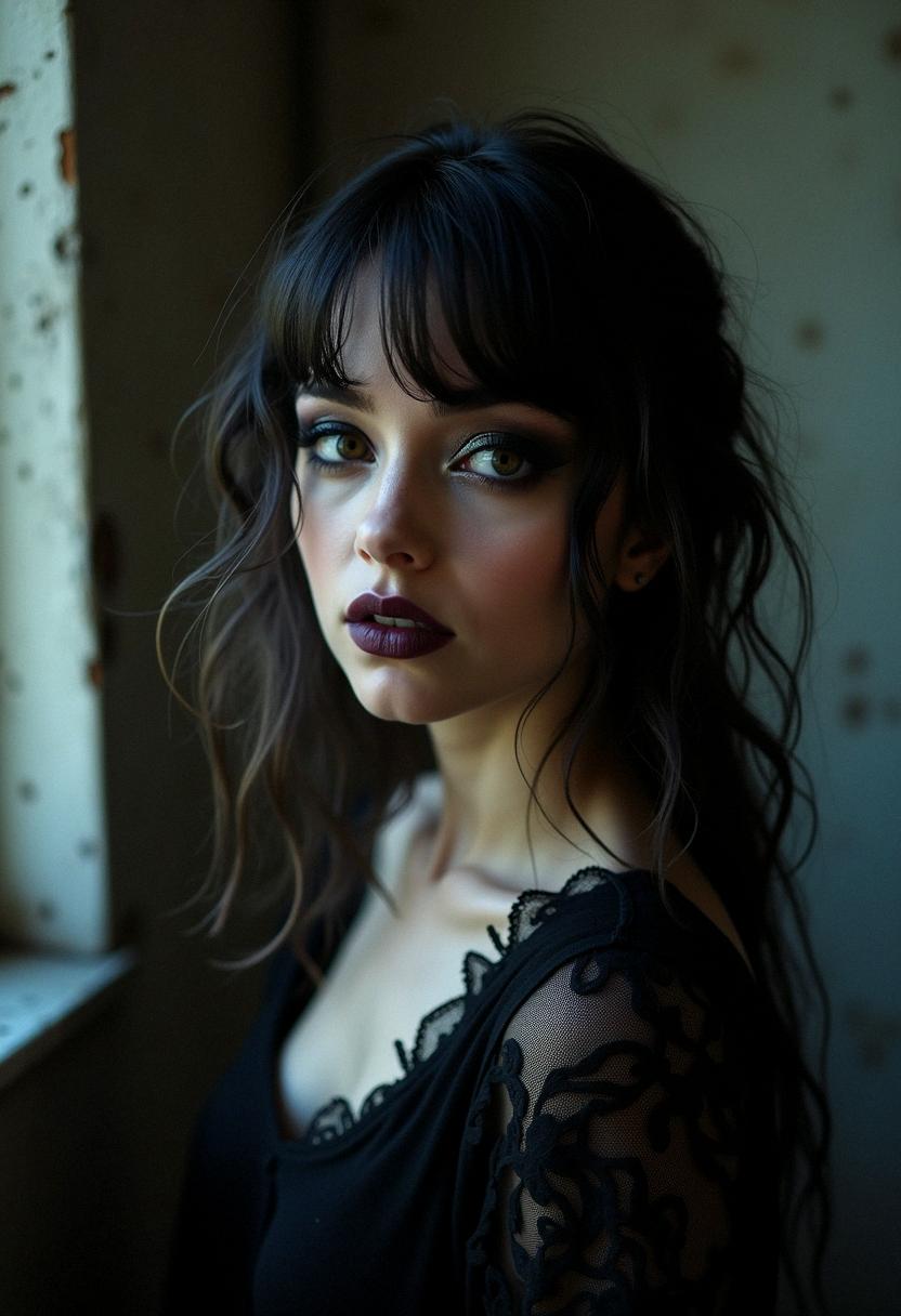 soft goth makeup grunge