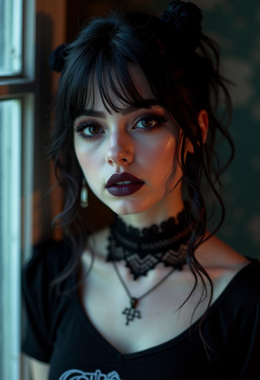 soft goth makeup grunge