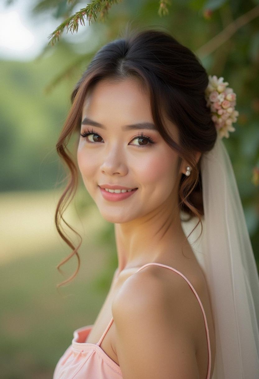 soft makeup bridesmaid