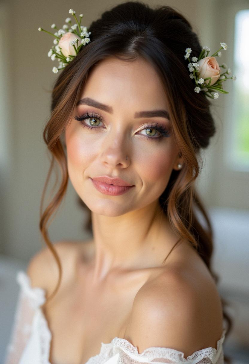 soft makeup bridesmaid