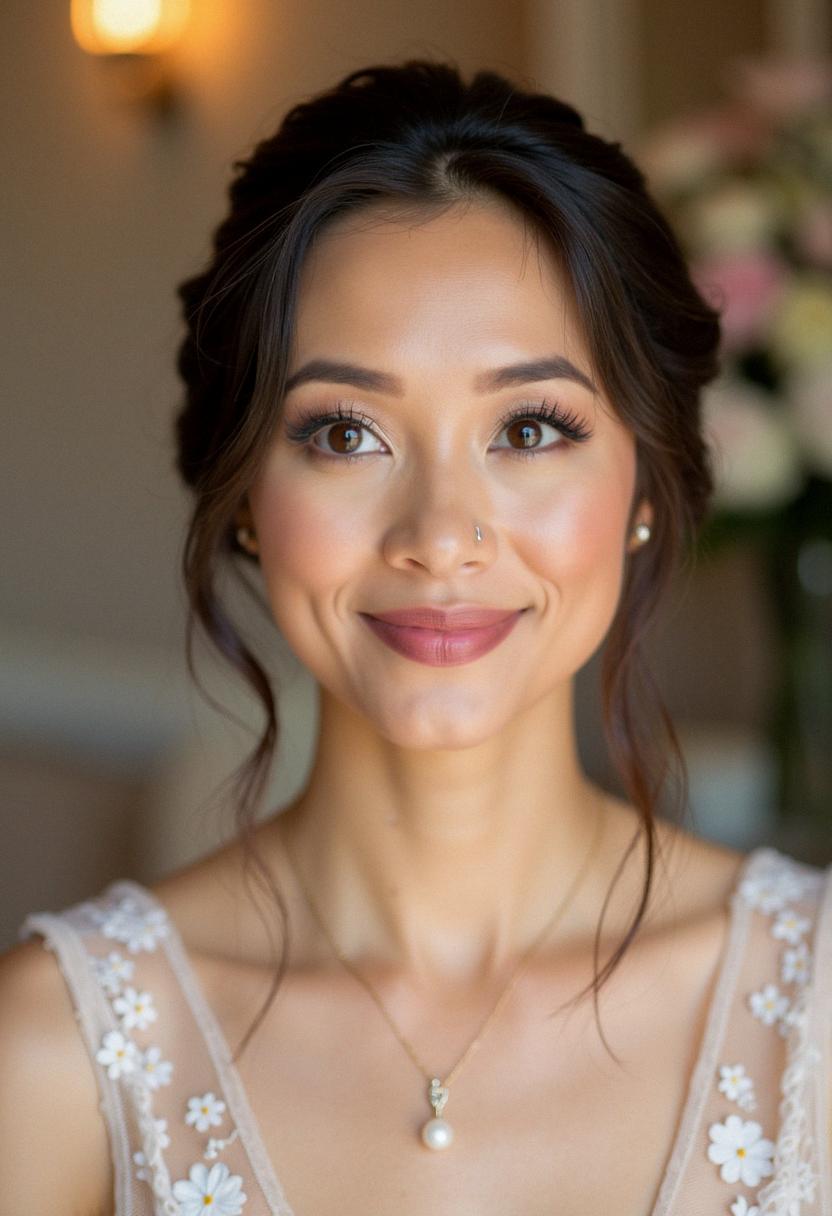soft makeup bridesmaid