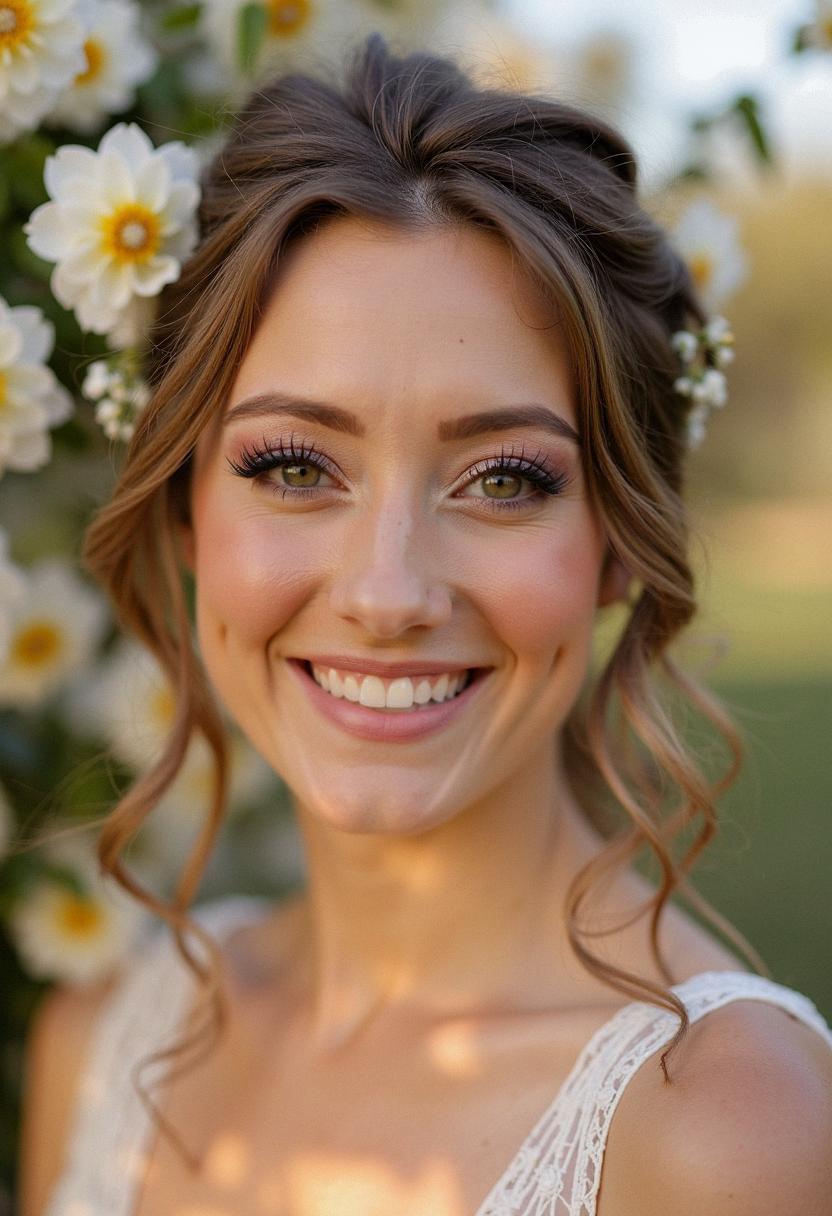 soft makeup bridesmaid