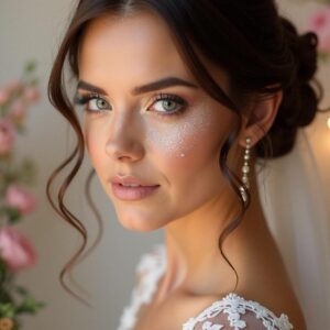 Sparkly Wedding Makeup Bride 00001