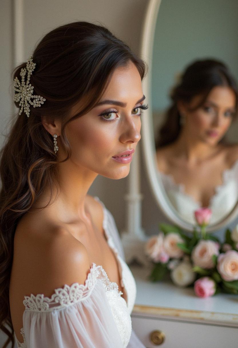 sparkly wedding makeup bride sparkly wedding makeup bride