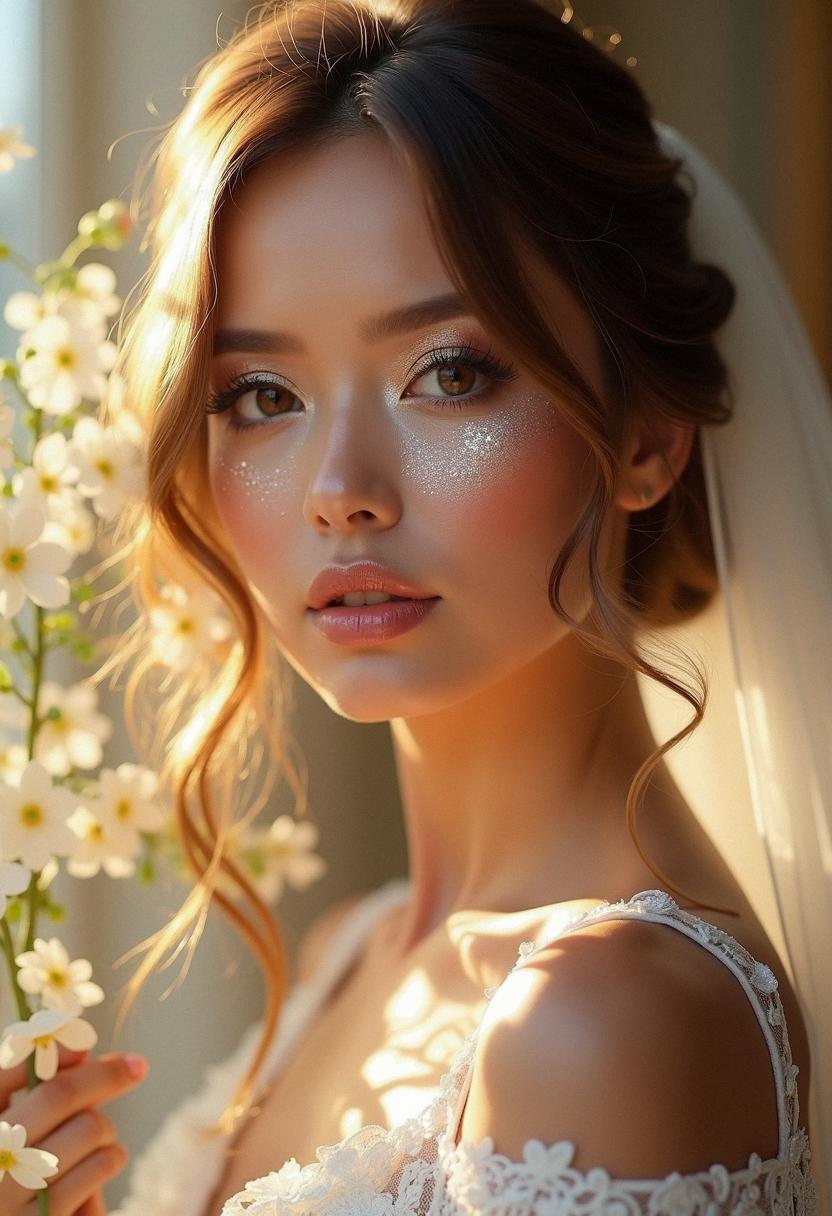 sparkly wedding makeup bride sparkly wedding makeup bride