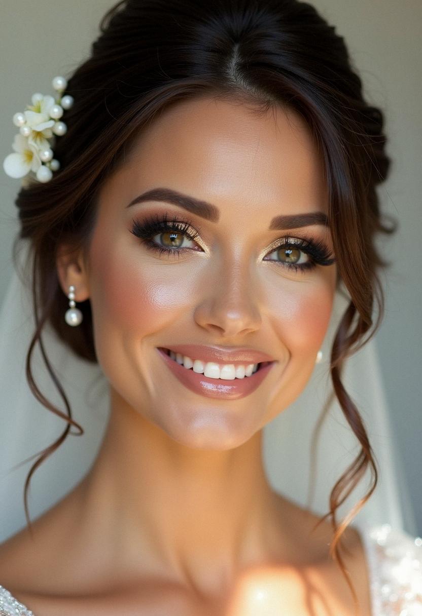 sparkly wedding makeup bride sparkly wedding makeup bride