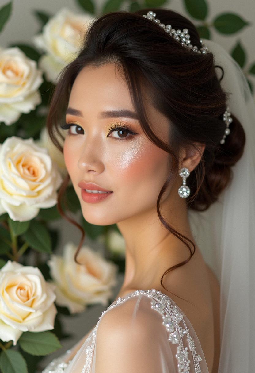 sparkly wedding makeup bride sparkly wedding makeup bride