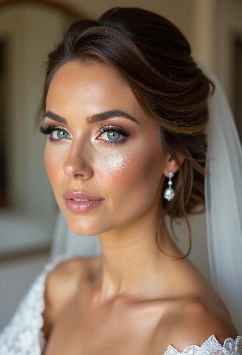 sparkly wedding makeup bride sparkly wedding makeup bride