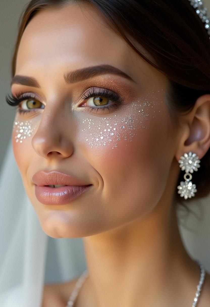 sparkly wedding makeup bride sparkly wedding makeup bride
