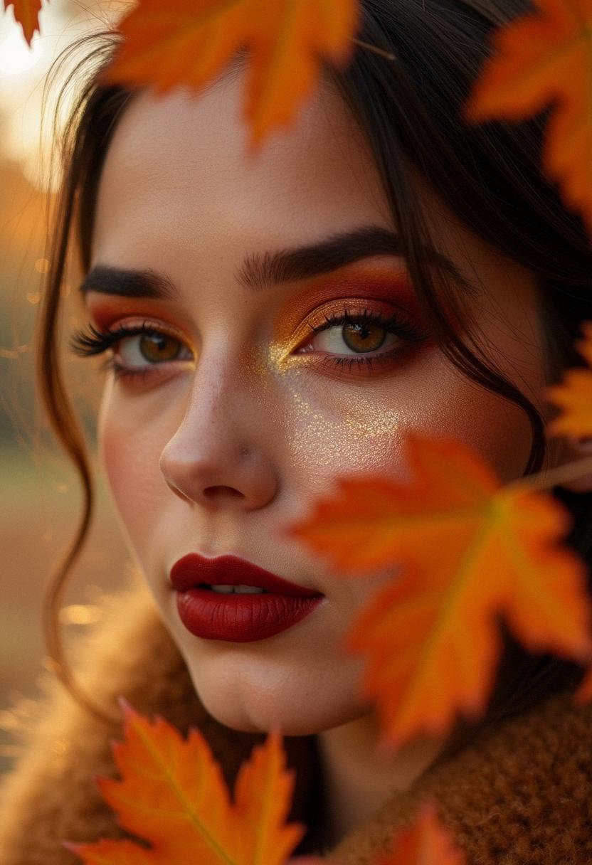strong autumn makeup