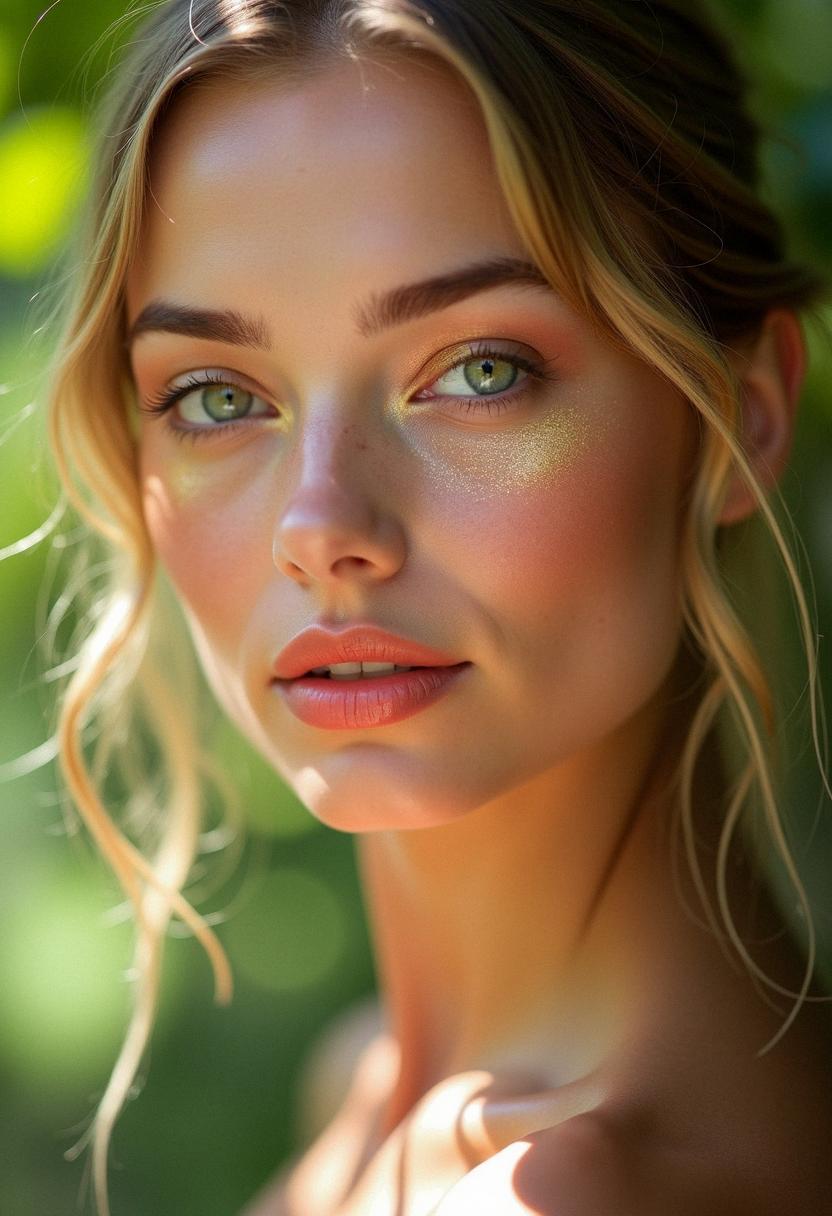 summer makeup green eyes