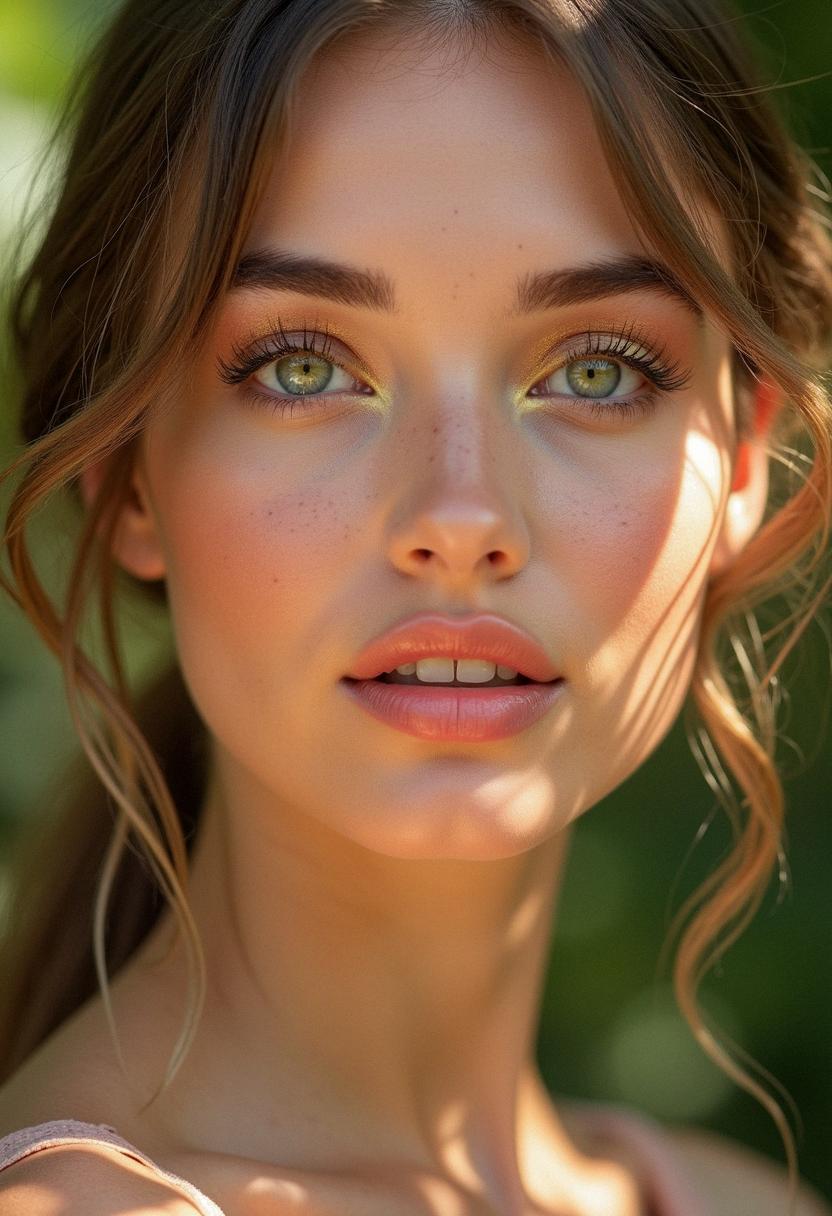 summer makeup green eyes