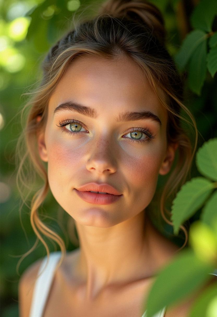 summer makeup green eyes