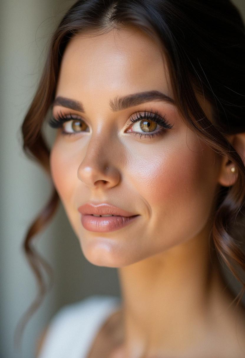wedding guest makeup brown eyes