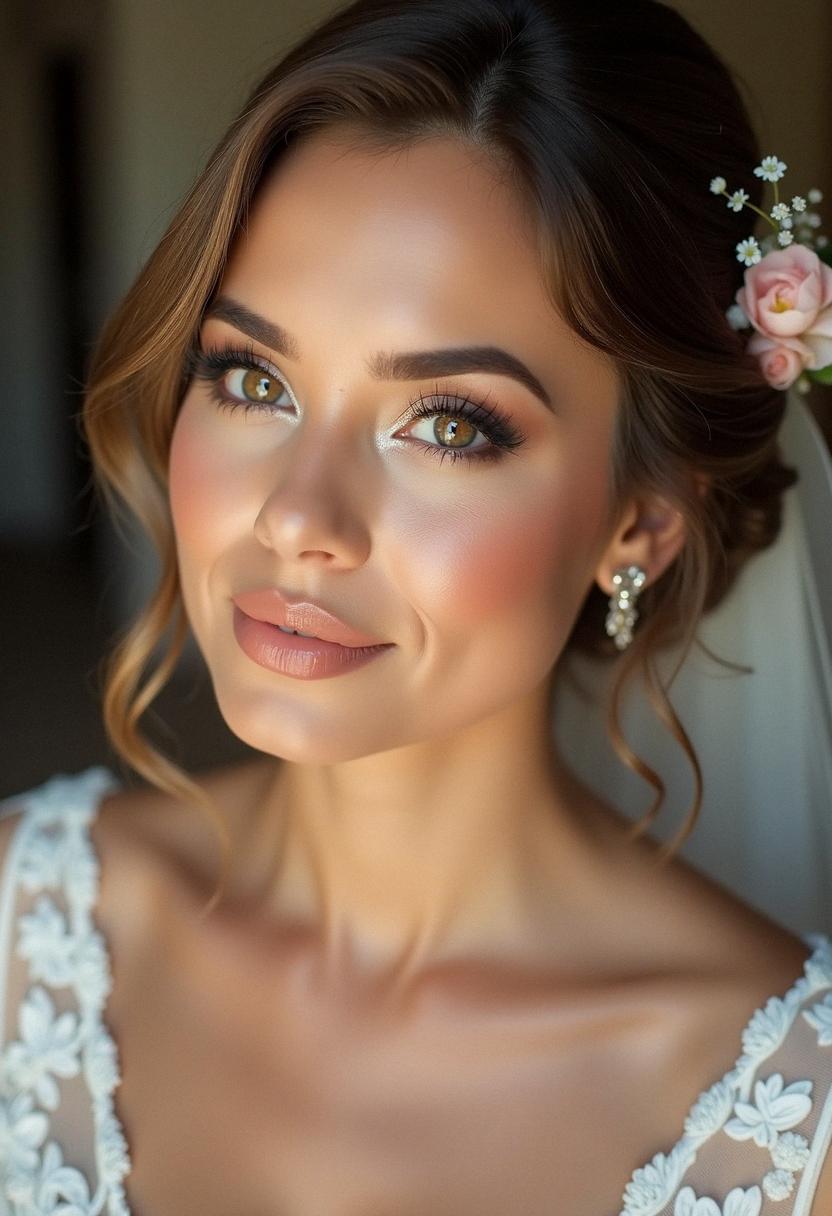 wedding makeup for brown eyes
