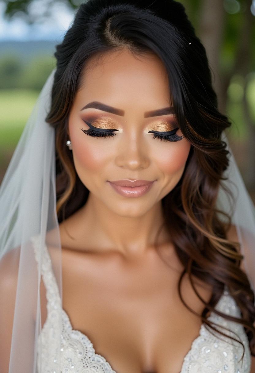 wedding makeup for brown eyes