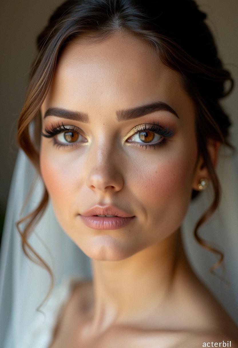 wedding makeup for brown eyes