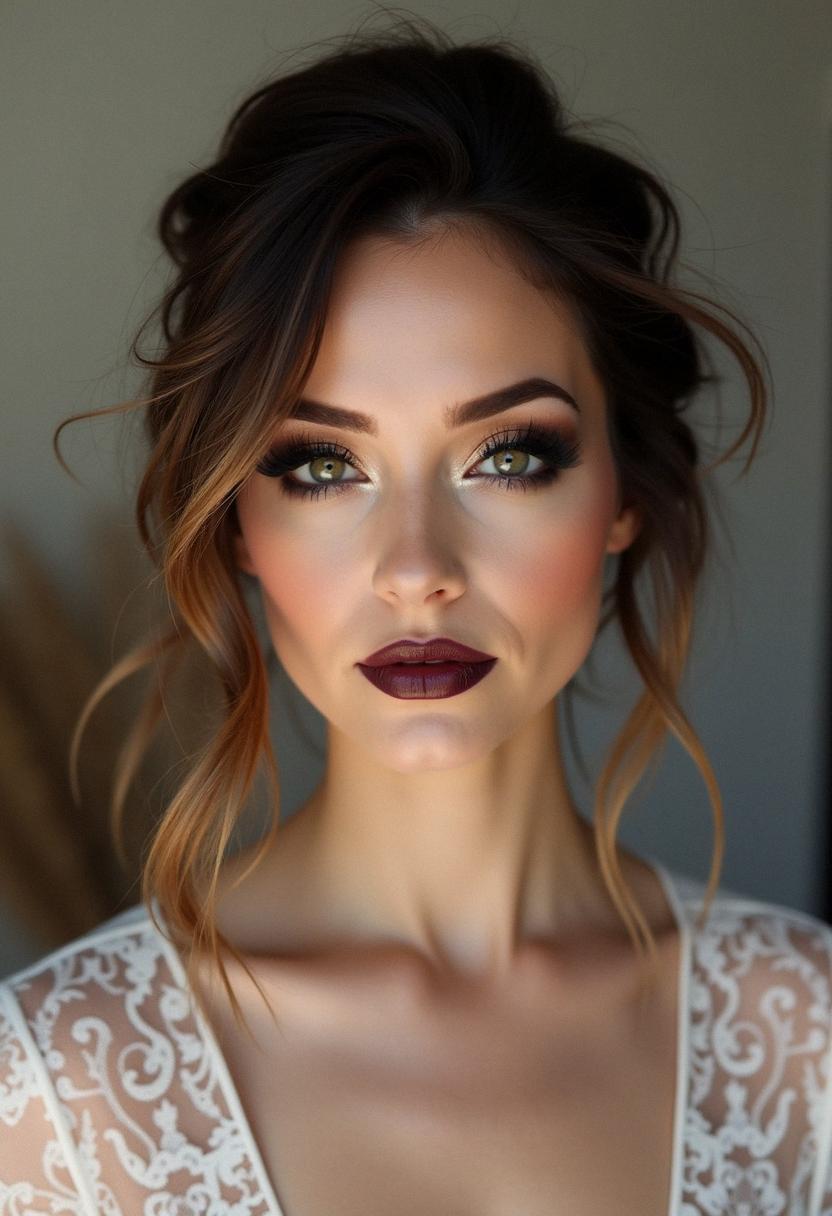 wedding makeup grunge