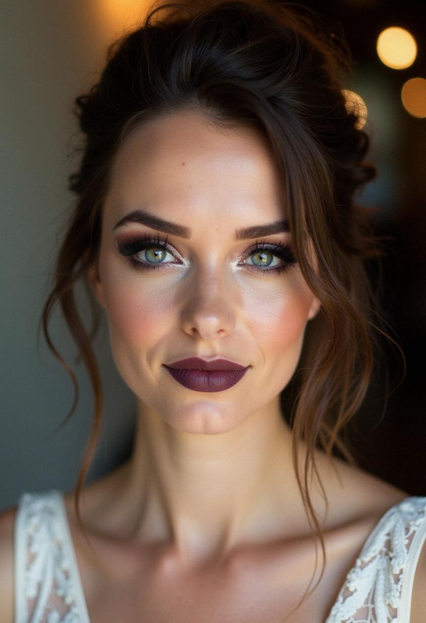 wedding makeup grunge