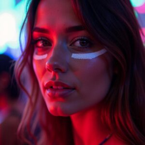 White Eyeliner Makeup Rave 00001