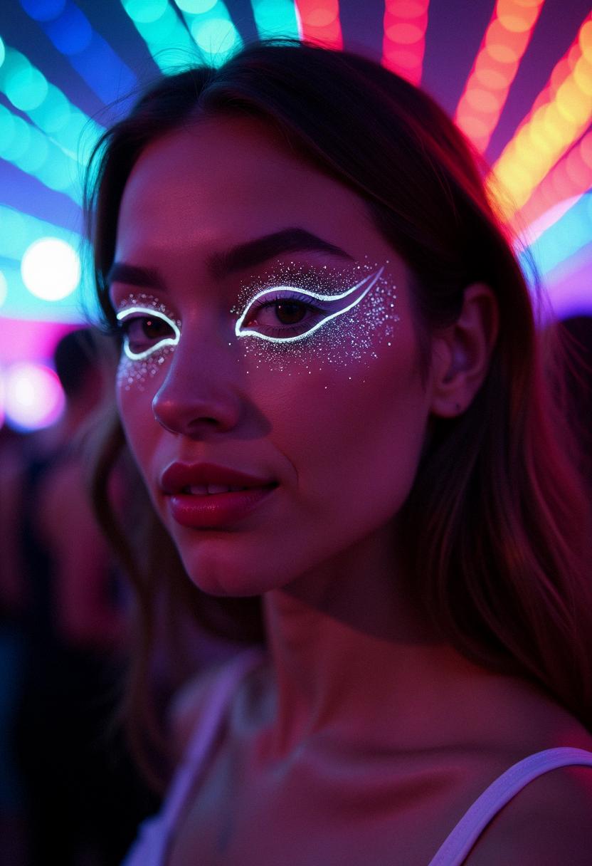 White Eyeliner Makeup Rave Looks - The Chic Tribe