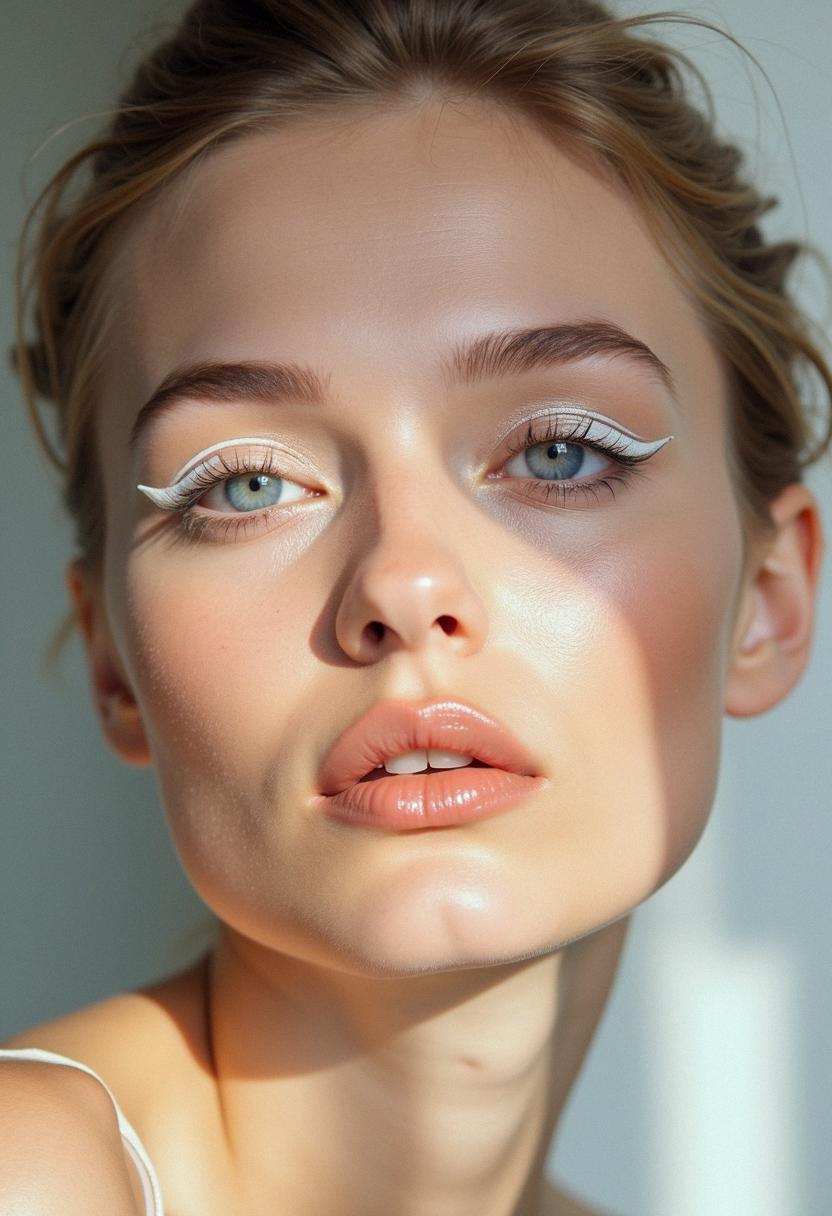 white makeup aesthetic white makeup aesthetic