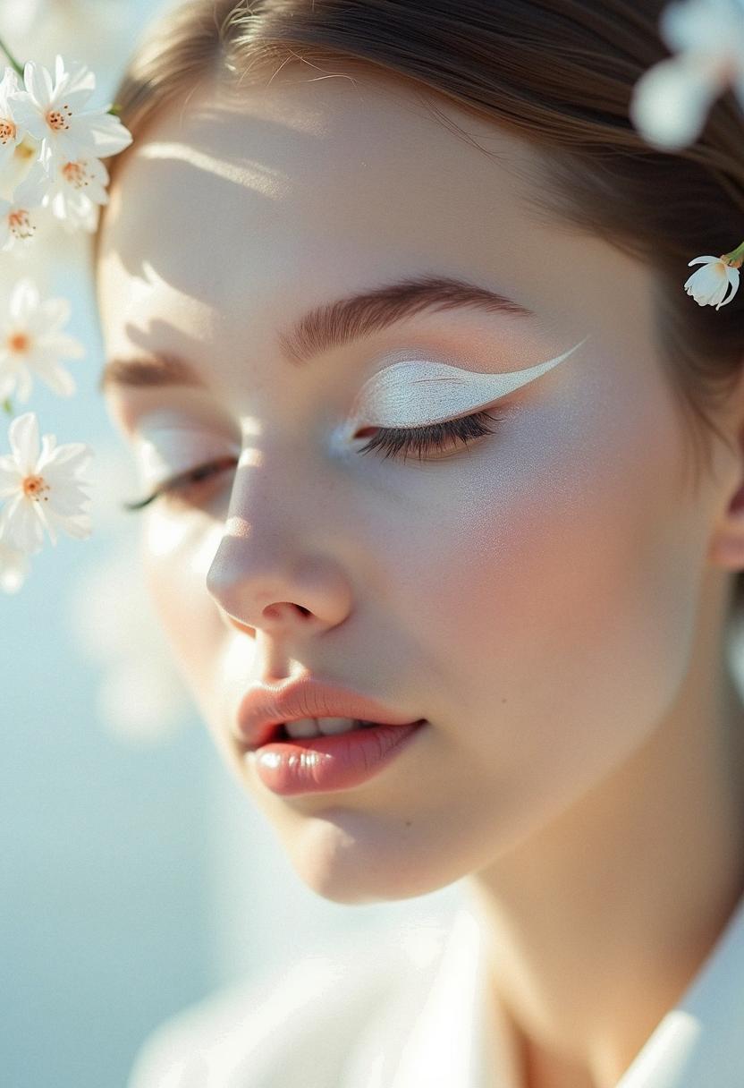 white makeup aesthetic white makeup aesthetic